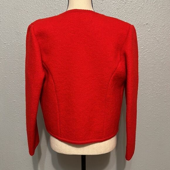 Vintage The eagle’s eye women’s wool button up red jacket size 10 - Picture 4 of 9